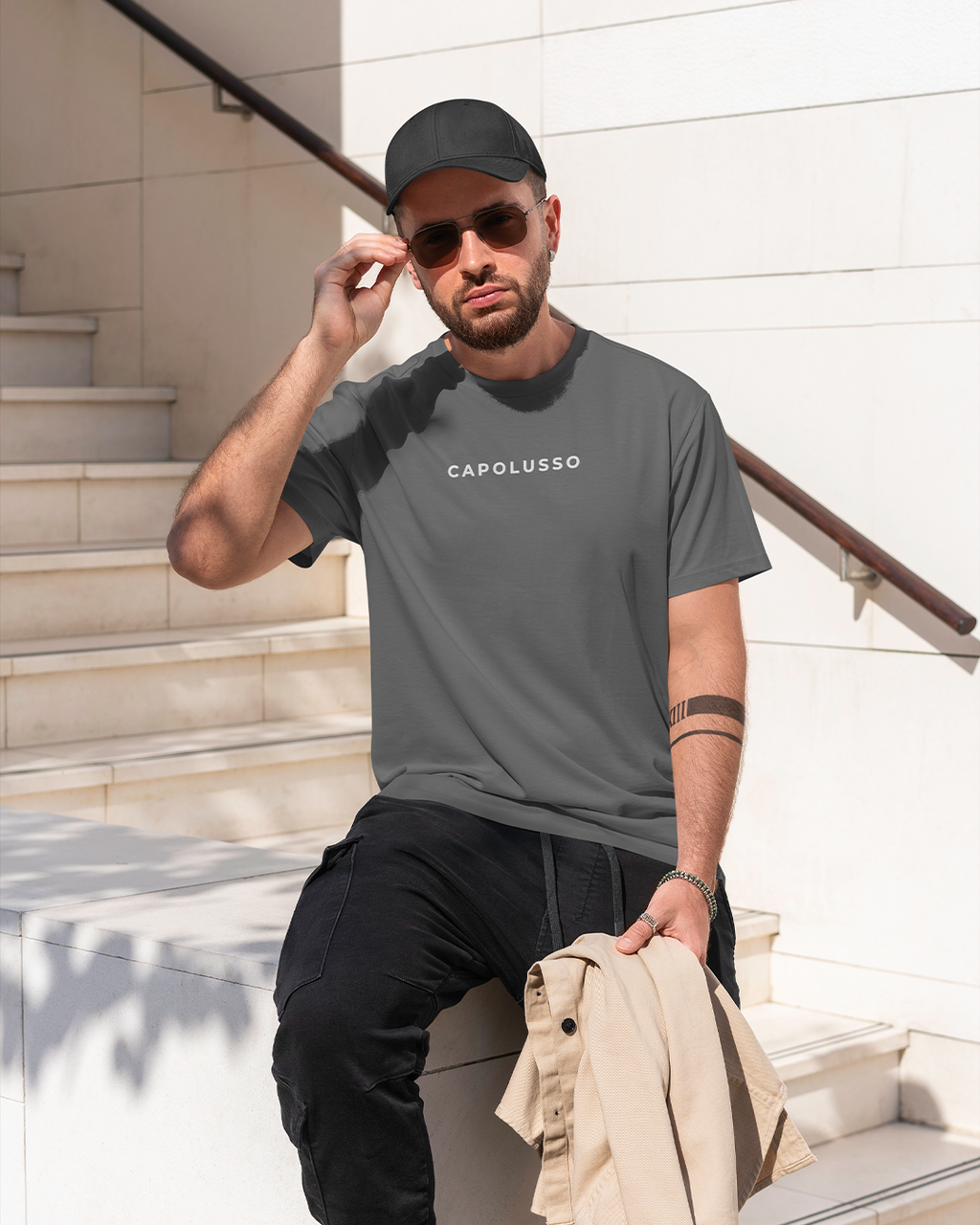 Camiseta Regular Grey Dark