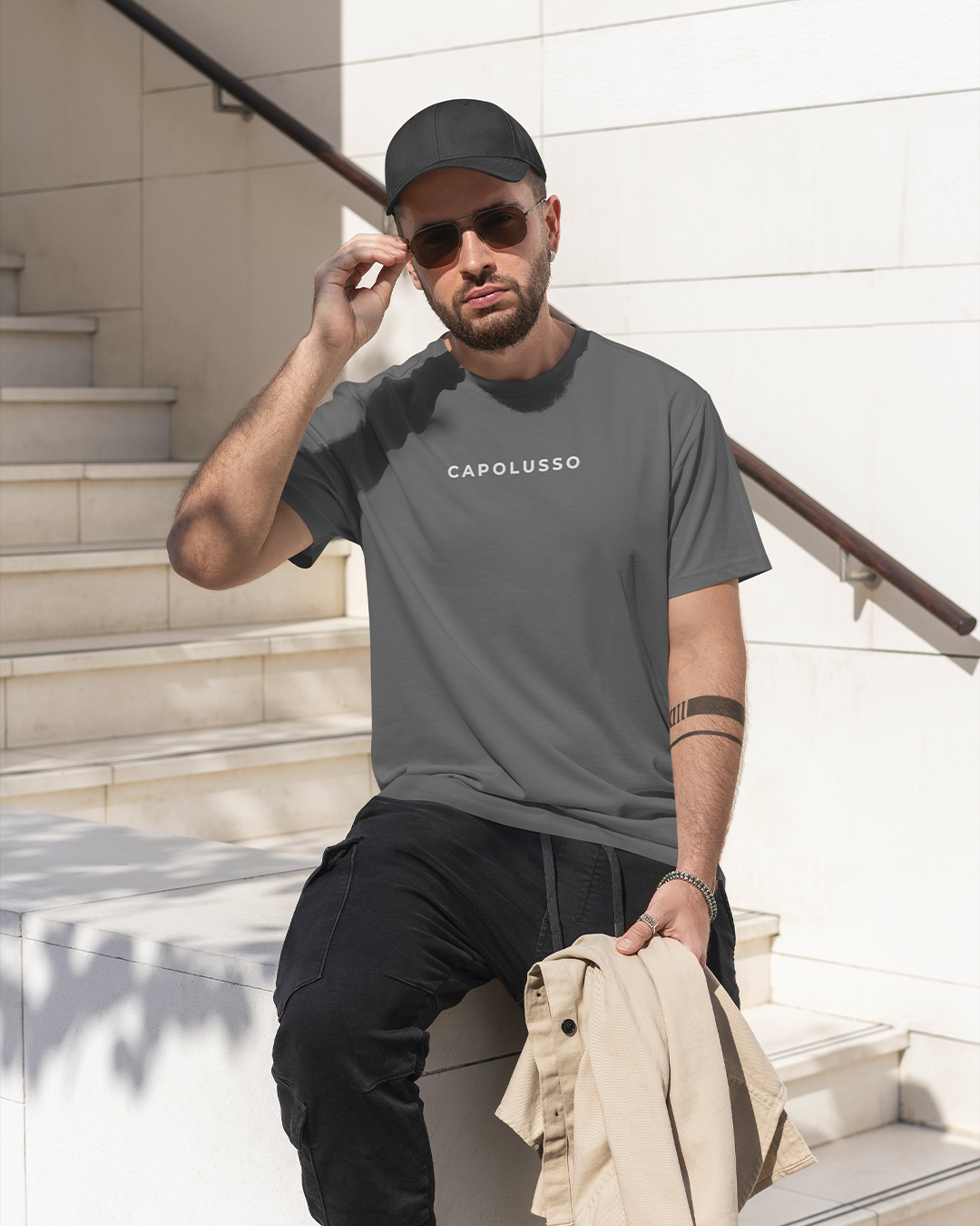 Camiseta Regular Grey Dark