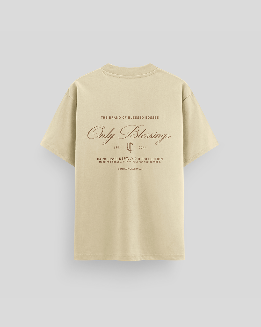 Camiseta Oversized Beige